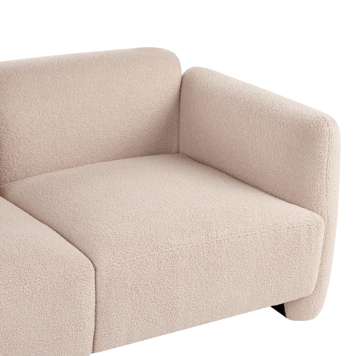 POHOVKA 3-místná Bouclé Béžová Ekenes - béžová, textil (182/72/90cm) - Beliani