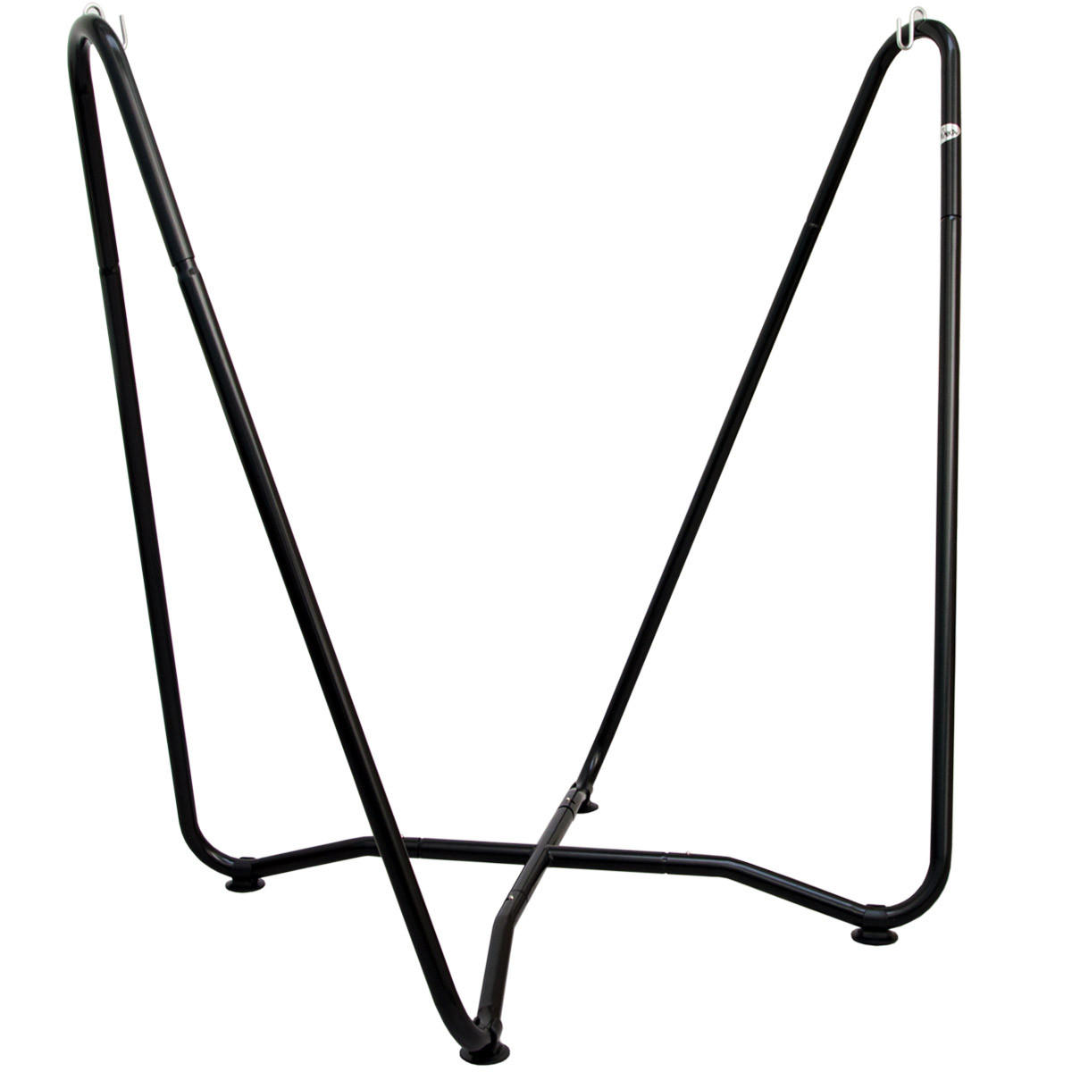 HÄNGESTUHLGESTELL bis 150kg, 155cm, Schwarz - Schwarz, Metall (100/175/155cm) - Littletom