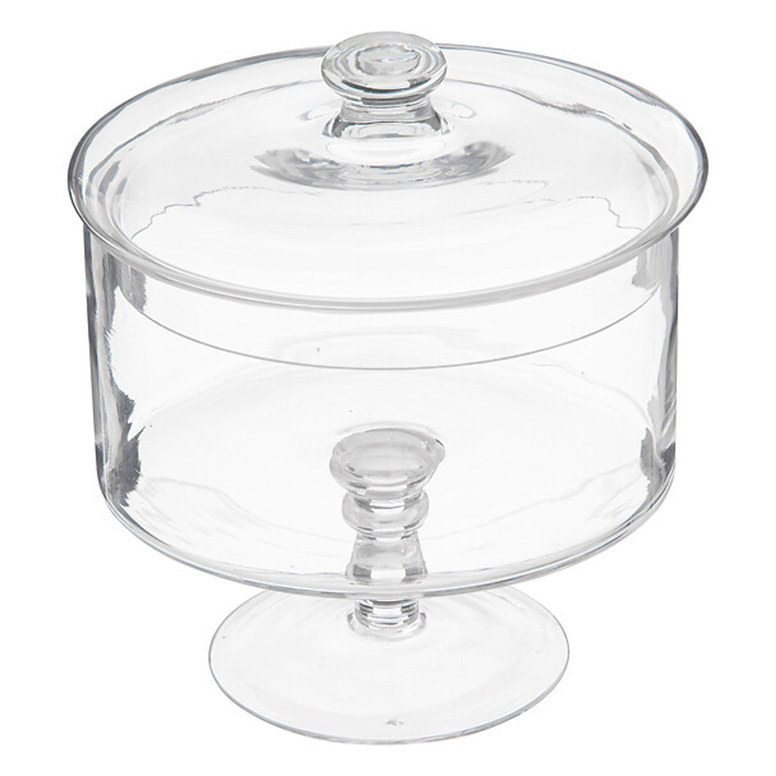 BONBONNIERE Gateaux auf Fuß, Glas, Transparent, 1.8 L - Transparent, Glas (20.8/22.3/20.8cm) - 5five Simply Smart