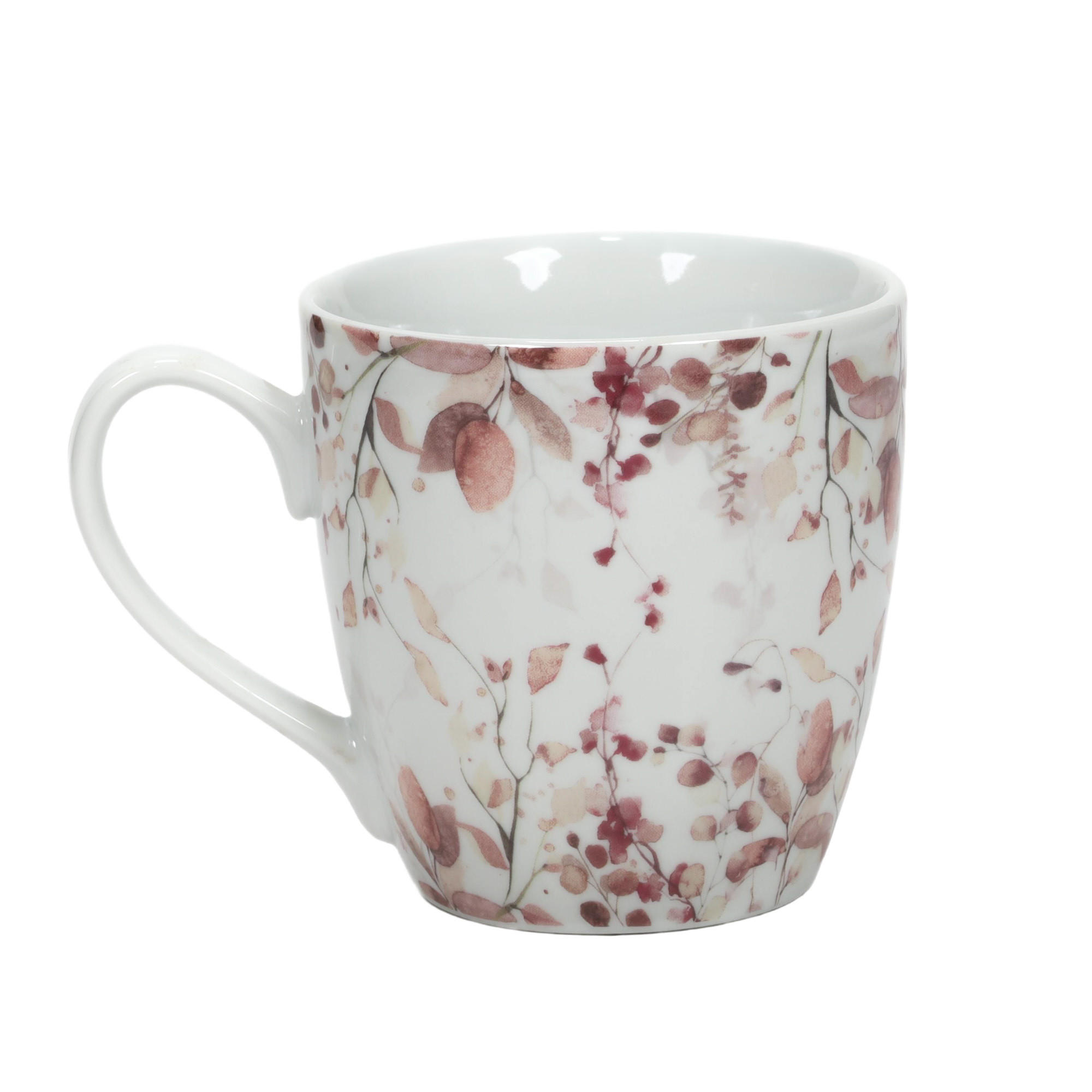 PORZELLANBECHER mit Blumenmuster Bernada Muster 2 480 ml 14/10/10 cm - Multicolor, Keramik (0.48L) - Boltze Home