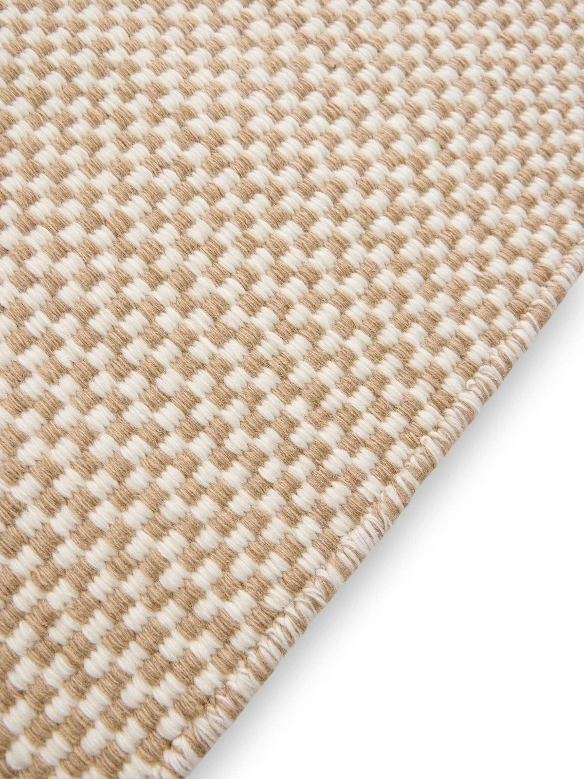 WOLLTEPPICH Laura handgewebt 120/170 cm - Beige, Naturmaterialien/Textil (120/170cm) - benuta Pure