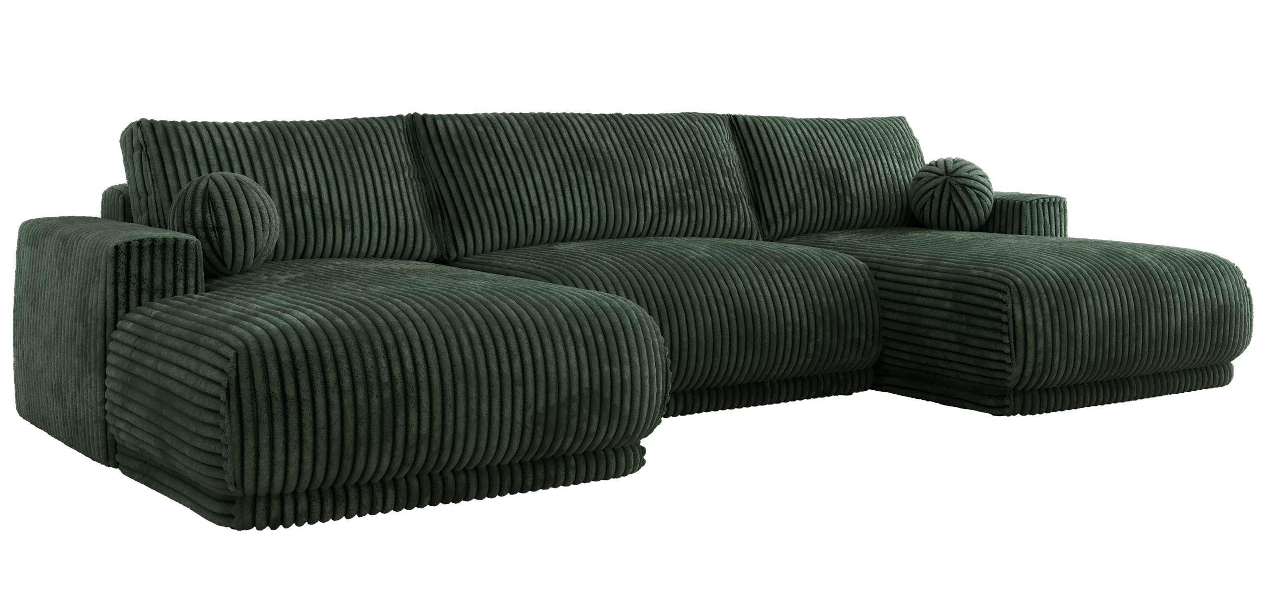 SEDACIA SÚPRAVA RINA U Tmavozelená Menčester - čierna/tmavozelená, textil/plast (360/85/170cm) - MKS