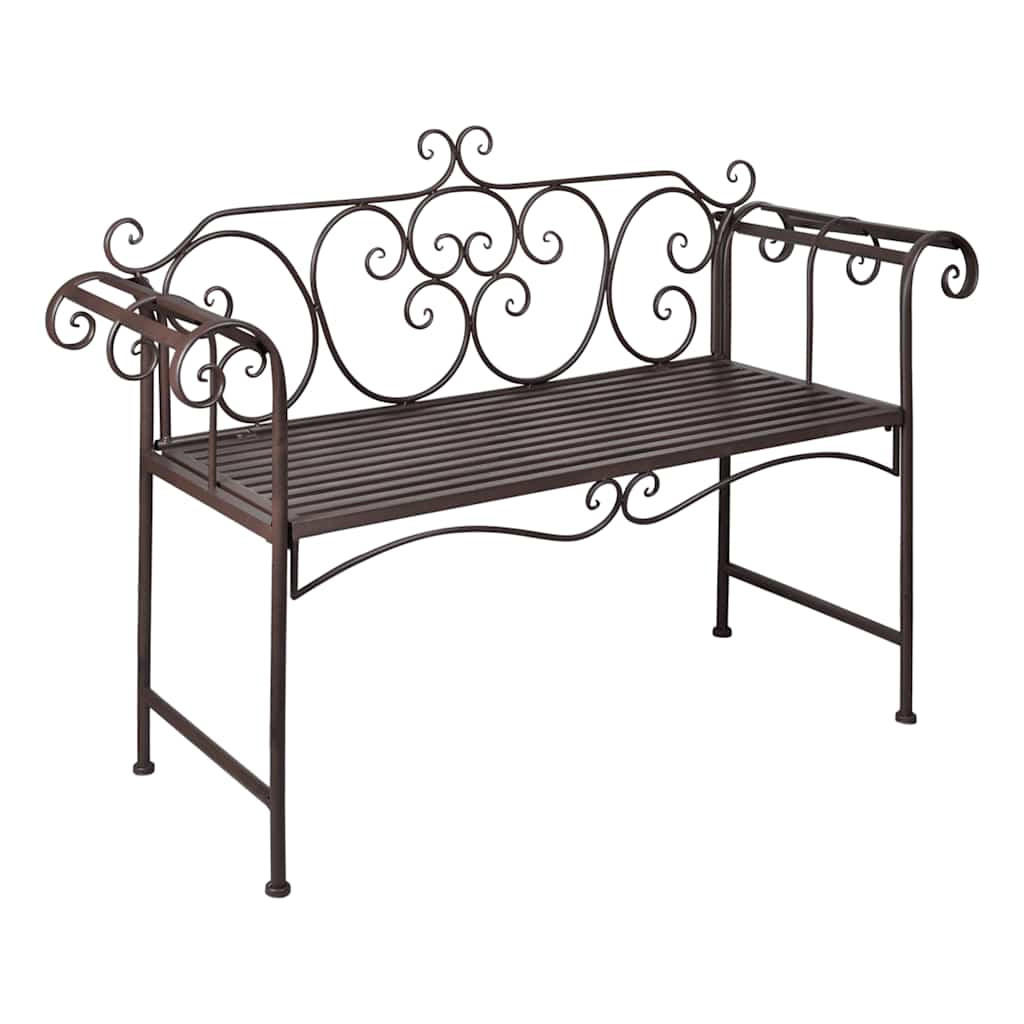 furnicato Gartenbank Braun 46x85x132 cm