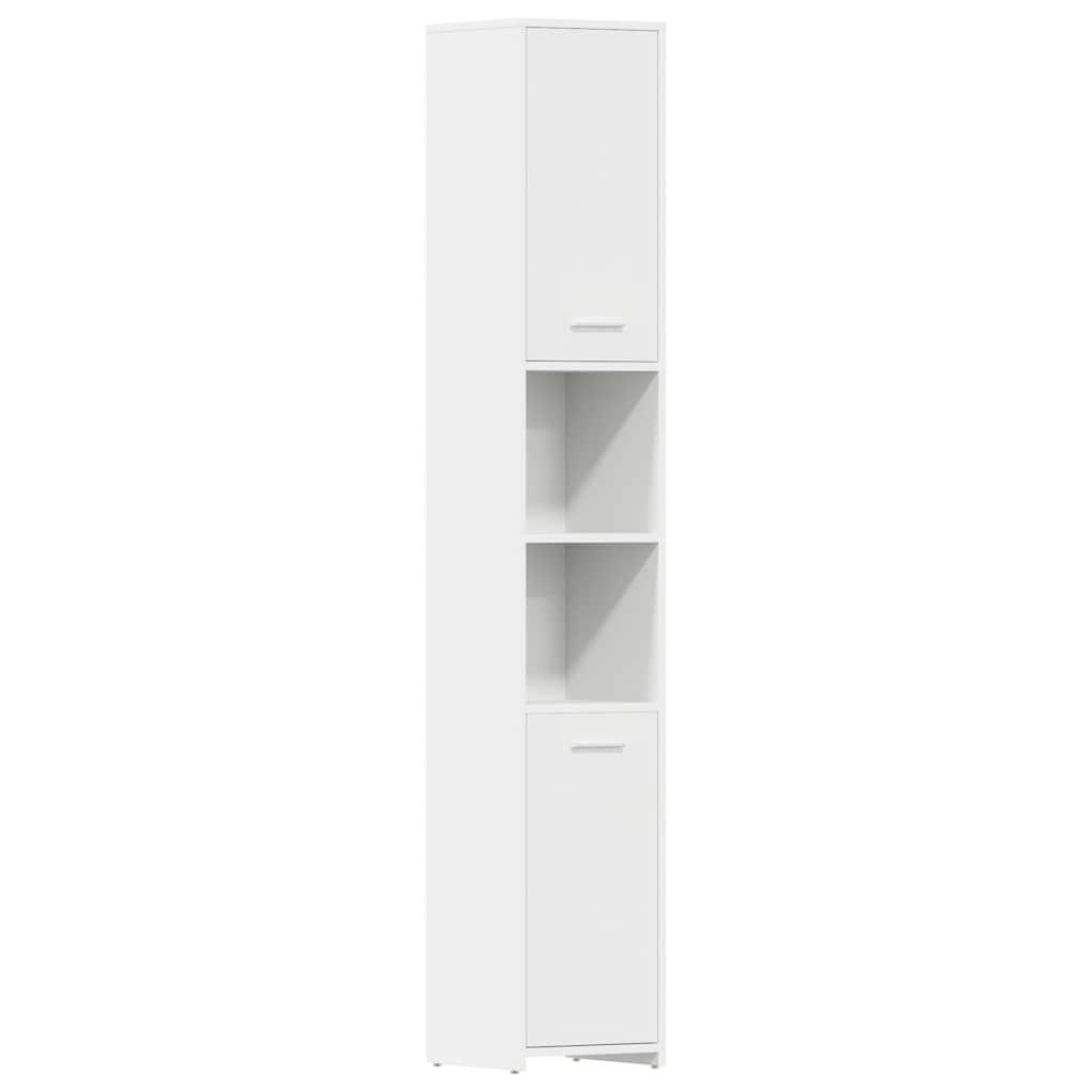 BADEZIMMERSCHRANK Weiss 30/30/183,5 Cm Holzwerkstoff - Weiß, Holzwerkstoff (30/183.5/30cm) - vidaXL