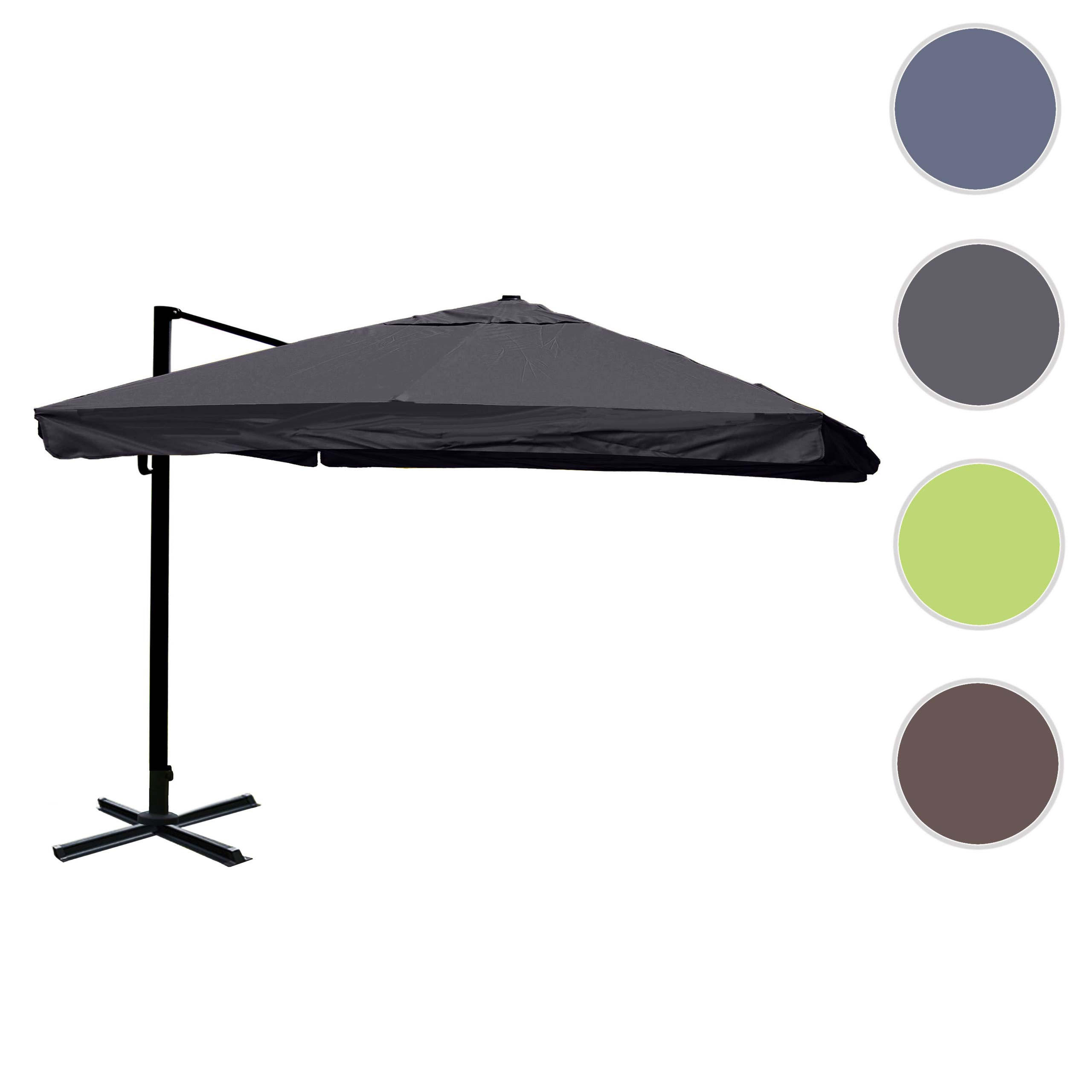 Thumbnail - MCW Ampelschirm, Anthrazit, Textil, 360x300 cm, Sonnenschutz, Sonnenschirme