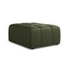 POUF Kunstleder Grün - Schwarz/Grün, Holzwerkstoff/Kunststoff (75/41/90cm) - Makamii