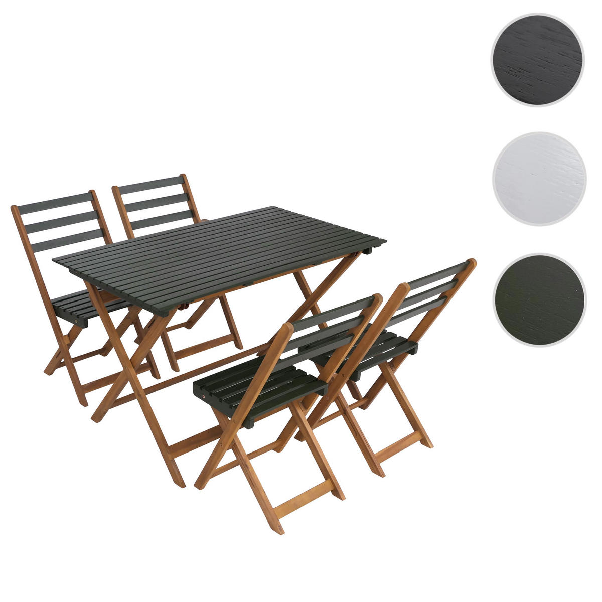 SITZGRUPPE Braun, Grün - Braun/Grün, Holz - MCW