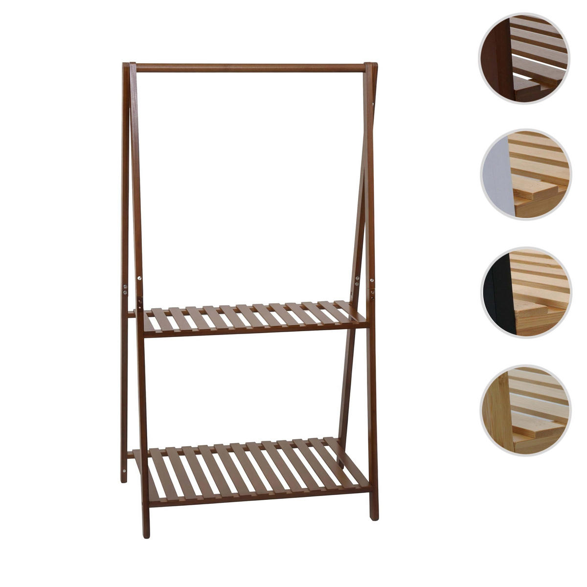 STANDGARDEROBE Braun - Braun, Holz (70/130/44cm) - MCW