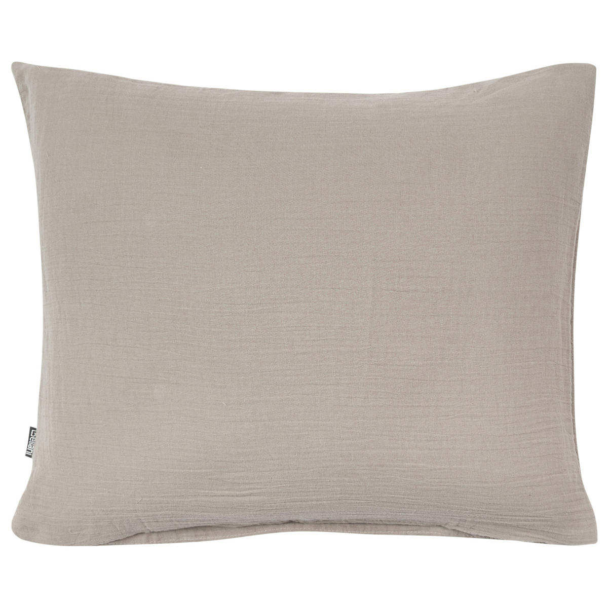 BETTWÄSCHE-SET 220/240 cm Baumwollmusselin Taupe Sumner - Taupe, Textil (220/240cm) - Beliani