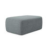 POUF Chenille Stoff Blau - Blau/Blaugrau, Kunststoff/Textil (102/40/62cm) - Makamii