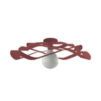 DECKENLEUCHTE - Rot, Metall (60/60/15cm) - Lumicom
