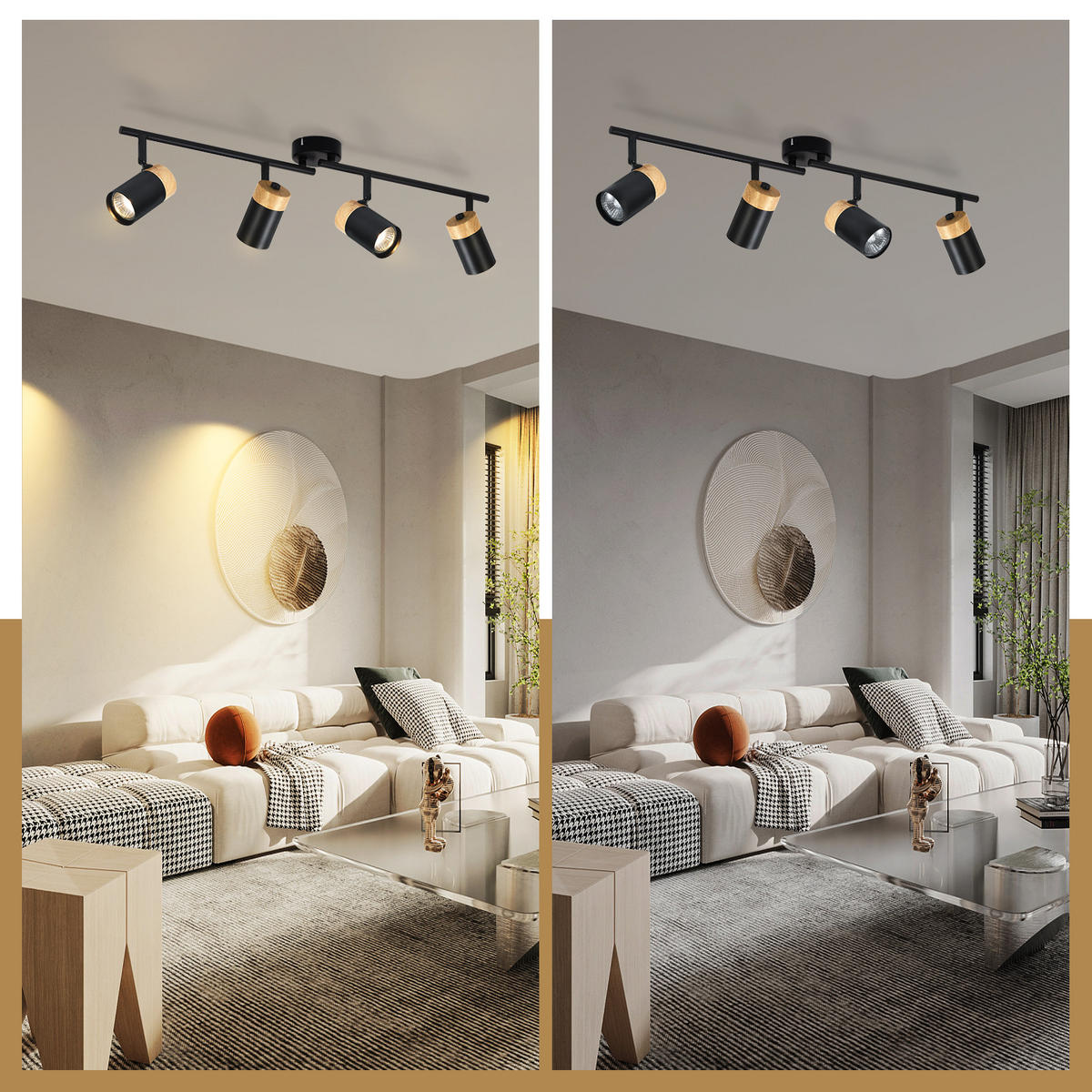 DECKENSTRAHLER Ameise 9/19/62cm - Schwarz, Metall (62/9/19cm) - ZMH