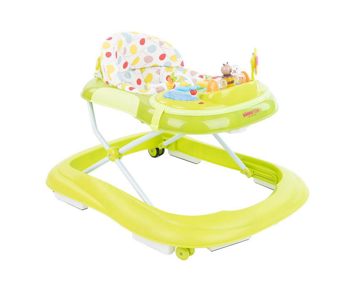 LAUFLERNHILFE Flowers grün 3-fach höhenverstellbar Spielcenter Licht faltbar - Grün, Kunststoff (65/80/52cm) - Kikka boo