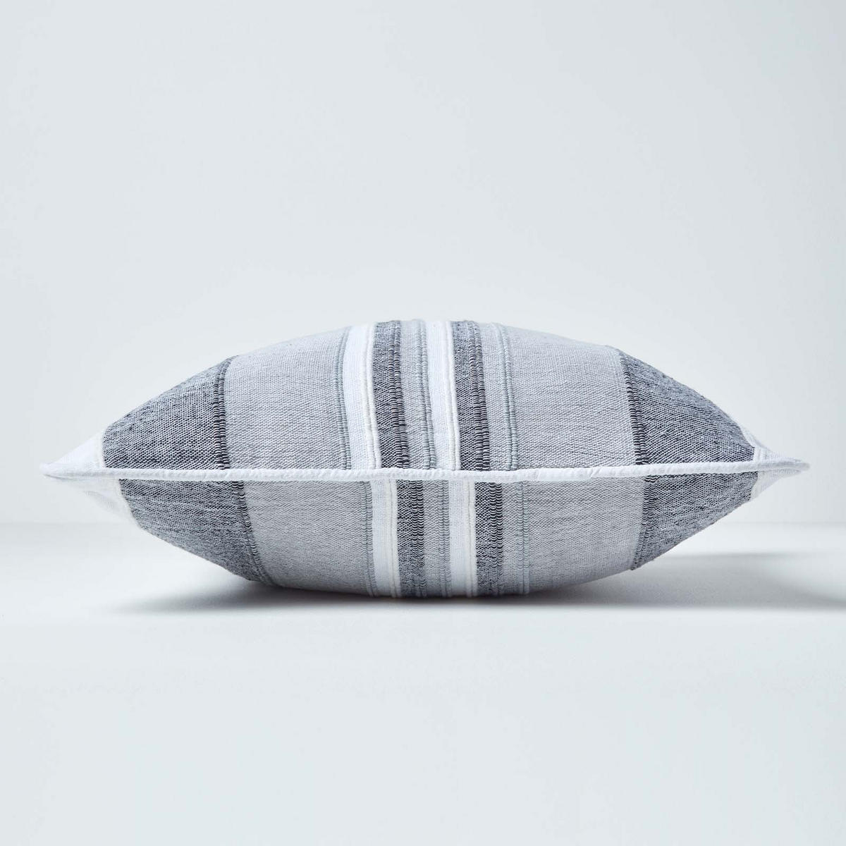 KISSENHÜLLE Morocco Stripe 45/45 cm, 100% Baumwolle - Hellgrau, Textil (45/45cm) - Homescapes