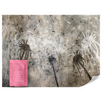 FOTOTAPETE Pusteblumen Beton Retro Stil 250x175 - Beige/Braun, Papier (250/175cm) - Muralo