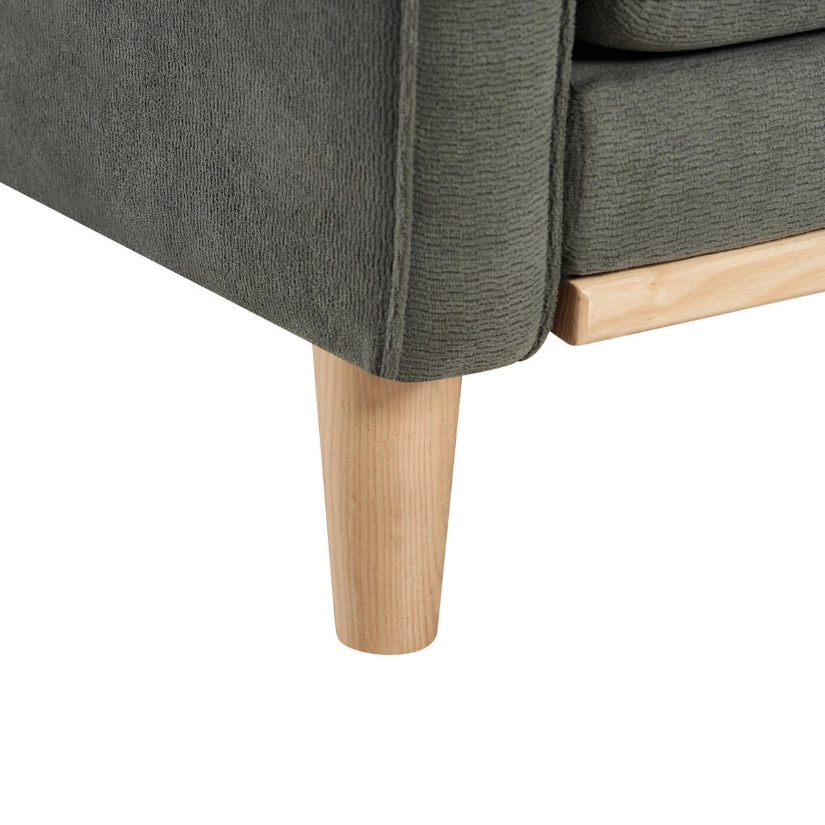 SOFA 2-Sitzer mit USB-Anschluss Stoff Dark Gray - Dunkelgrau, Holzwerkstoff (135/85/72cm) - Meubliv