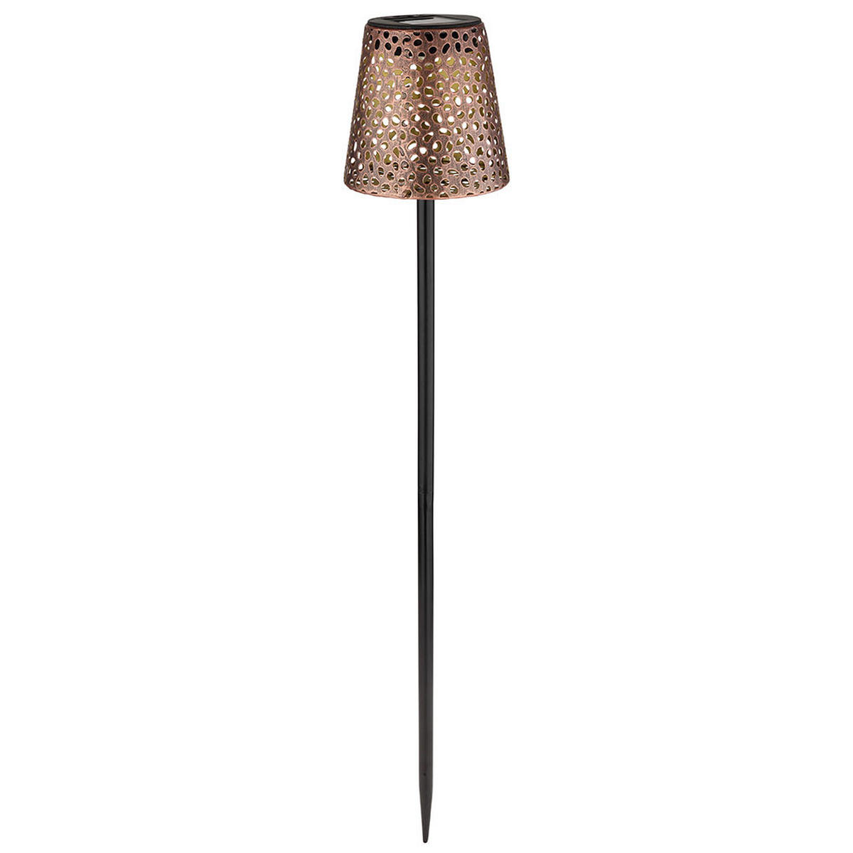 LED WEGELEUCHTE Metall Kupfer - Kupferfarben, Metall (12/12/70cm) - Globo Lighting