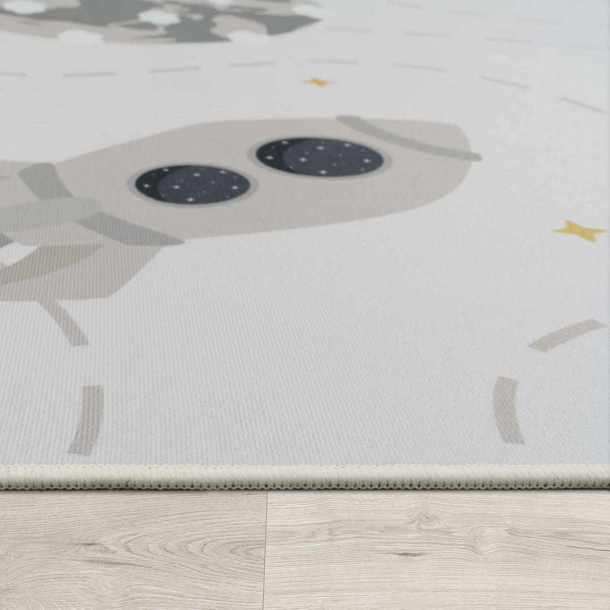 KINDERTEPPICH Sterne Creme 100 x 200 cm - Creme, Kunststoff (100/200cm) - TT Home