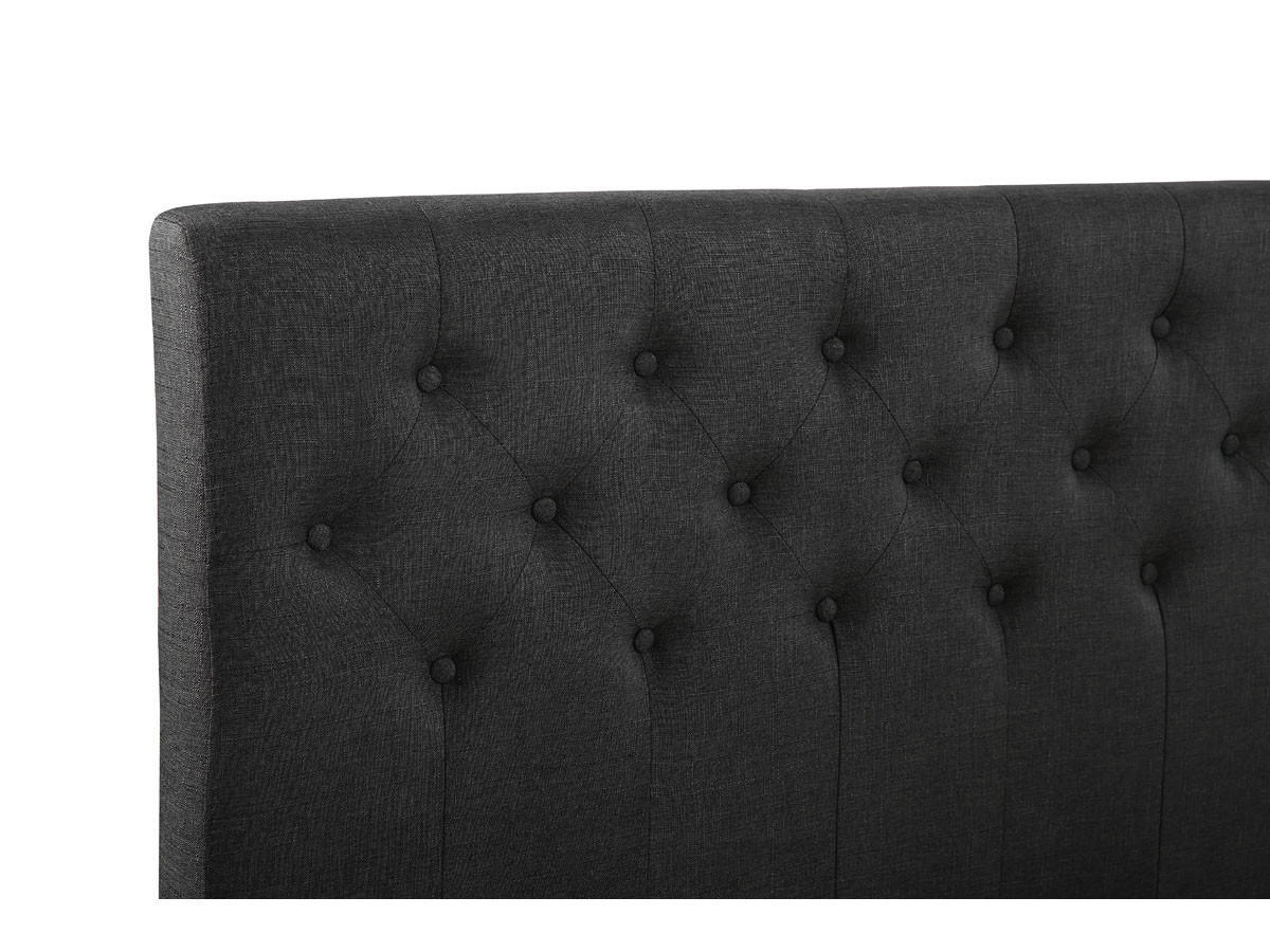 POLSTERBETT Emmy Dunkelgrau - Dunkelgrau, Textil (160/200cm) - Habitat Garten