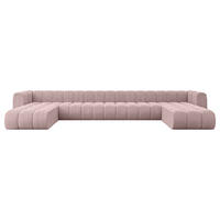 WOHNLANDSCHAFT modulares Sofa Joren-U3 - 501x177x70 cm Rosa - Rosa, Holzwerkstoff/Textil (501/70/177cm) - ALTDECOR
