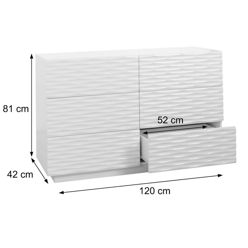 Thumbnail - MCW Kommode, Weiß, Holz, Mangoholz, 120x81x42 cm, Wohnzimmer, Kommoden & Sideboards, Kommoden