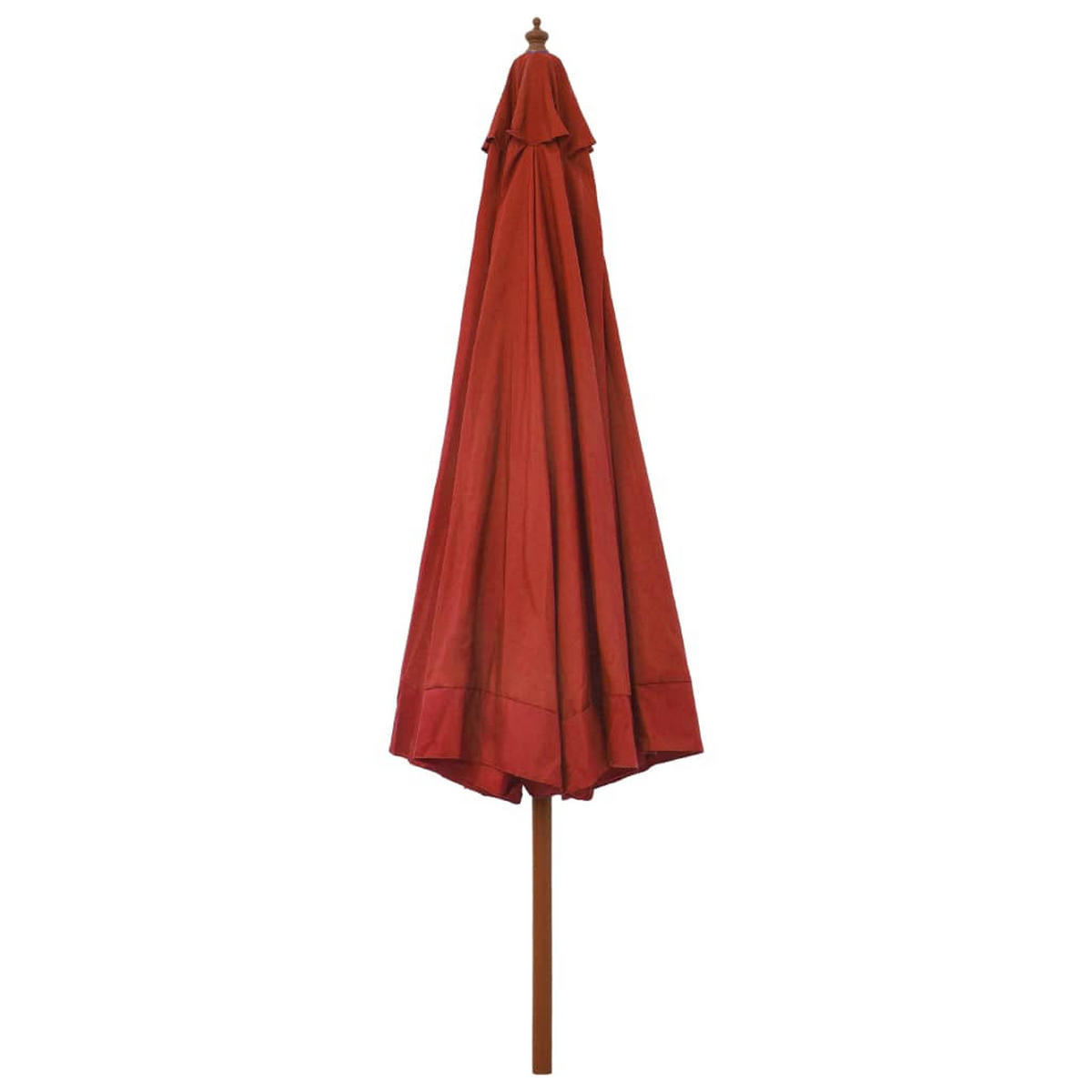 SONNENSCHIRM aus Holz PAUL TerrakottaHxB 254x330 cm - Terracotta, Holz (330/330cm) - DELUKE