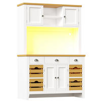 BUFFET DE-38498 120/40/188 cm mit Soft-Close-Türen Weiß - Weiß, Holzwerkstoff (120/188/40cm) - ComfortXL