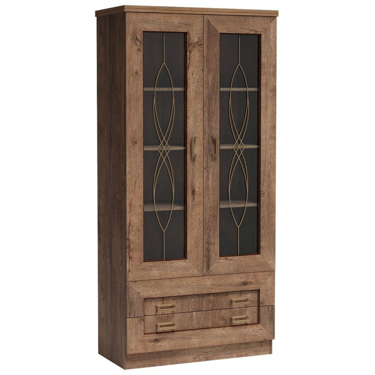 WOHNZIMMER-SET 3-TLG. Teora-161 - Braun, Holzwerkstoff (348/191/50cm) - Lomado