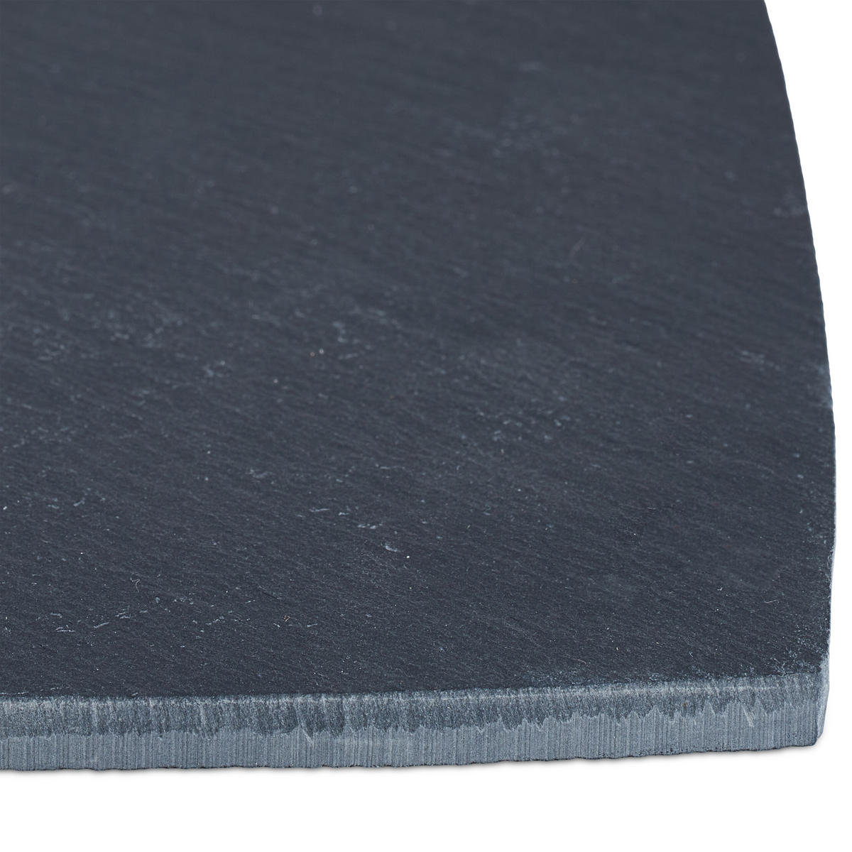 SCHIEFERPLATTE - Schwarz, Stein/Metall (25/13/25cm) - Relaxdays