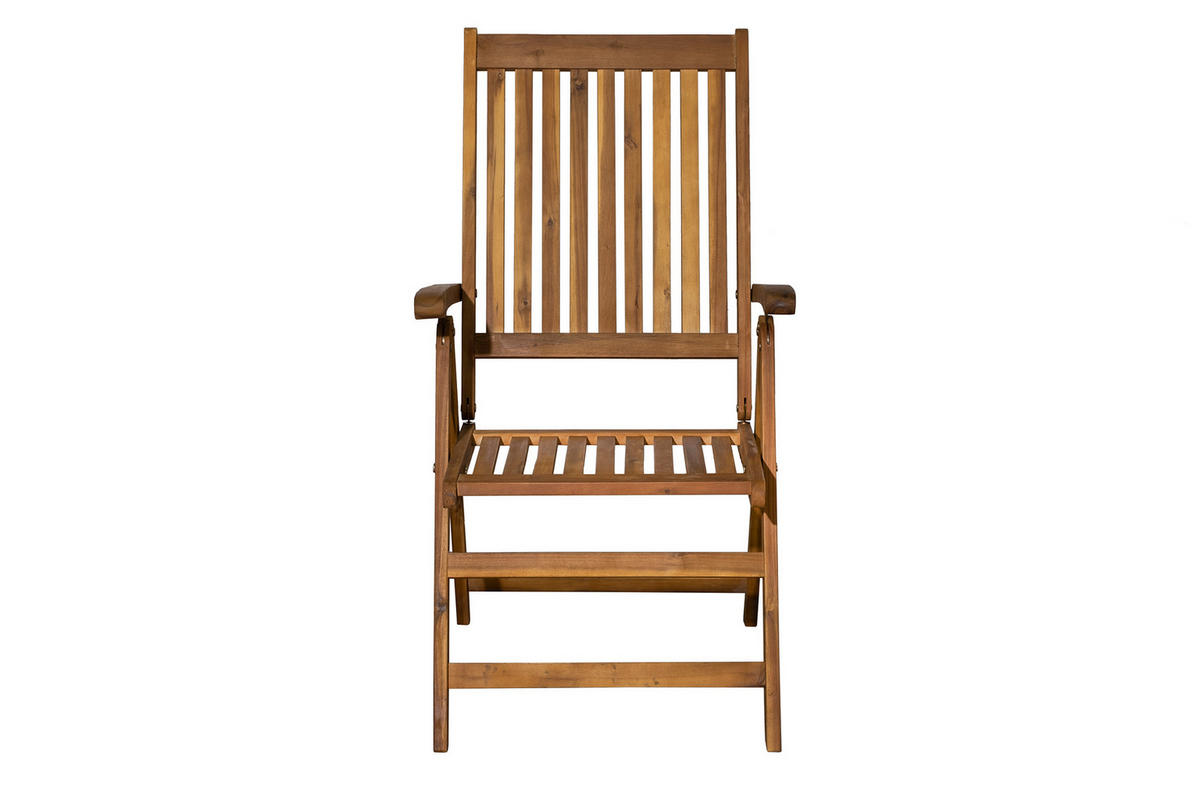SITZGRUPPE Akana mit 4 Stühlen und 1 Tisch - 135x80 cm - Akazienholz geölt - Naturfarben, Holz - TPFGarden