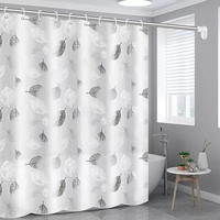 DUSCHVORHANG Badewanne 180 x 200 cm schimmelresistent wasserdicht fürs Badezimmer - Multicolor, Kunststoff (36/2cm) - MCBOSON