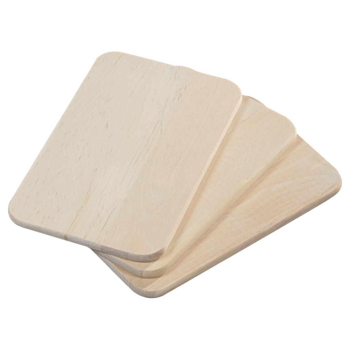 FRÜHSTÜCKSBRETTCHEN, 15 Stück, Birkenholz - 23 x 15cm - Naturfarben, Holz (23/15cm) - Kesper