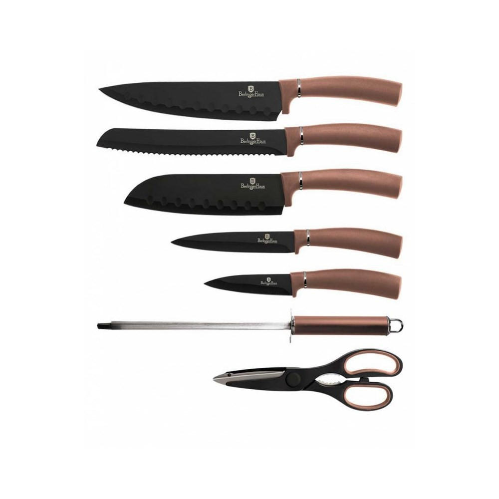MESSERSET Schwarz 35/10/35 cm 30035 - Schwarz, Metall - Berlinger Haus