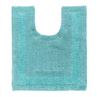 WC-VORLEGER 50/55 cm, 100% Baumwolle, wendbar - Hellblau, Textil (50/55cm) - Homescapes