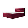 BOXBETT CHESTER 160x200, mit Matratze H3 und Topper, Monolith 59 - Rot, Holz/Textil (160/200cm) - Bedante