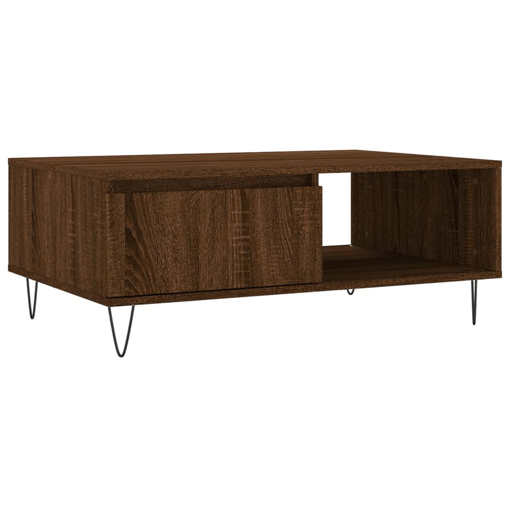COUCHTISCH Braun Eichen-Optik 90x60x35 cm Holzwerkstoff - Braun, Holzwerkstoff (90/60/35cm) - furnicato