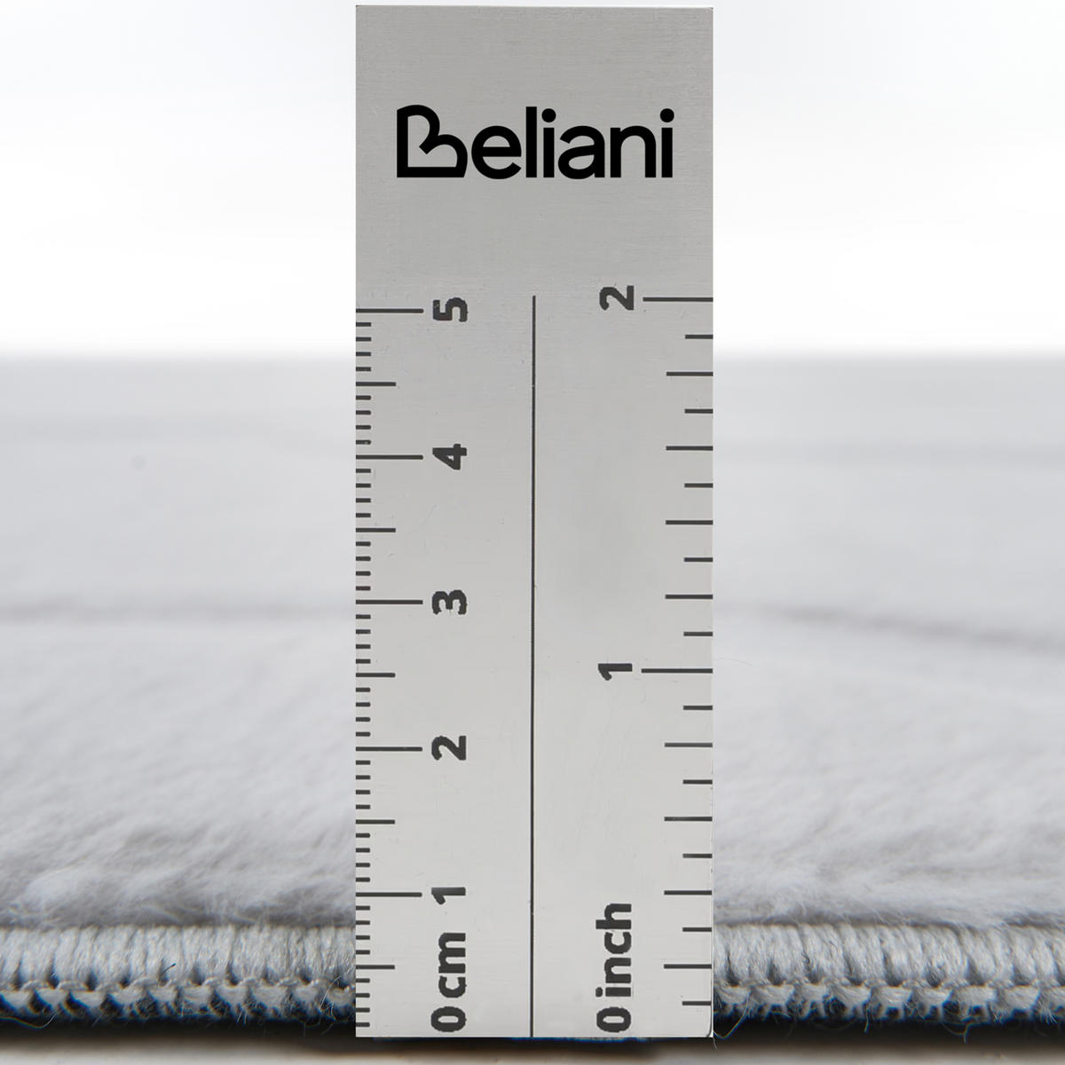 TEPPICH Hellgrau 80/300 cm Kawi - Hellgrau/Grau, Textil (80/300cm) - Beliani