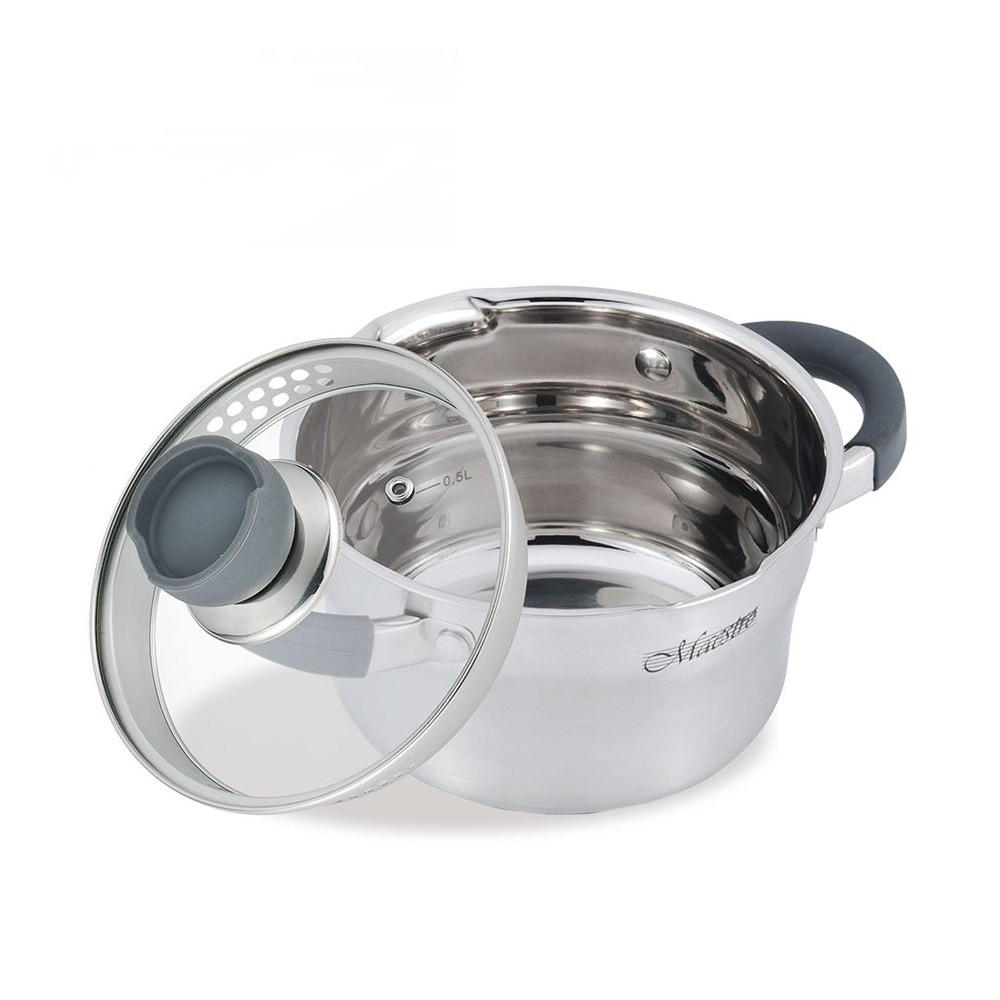 TOPF Silber 26/16/10 cm MR350716 - Silberfarben, Metall (16cm) - Maestro 