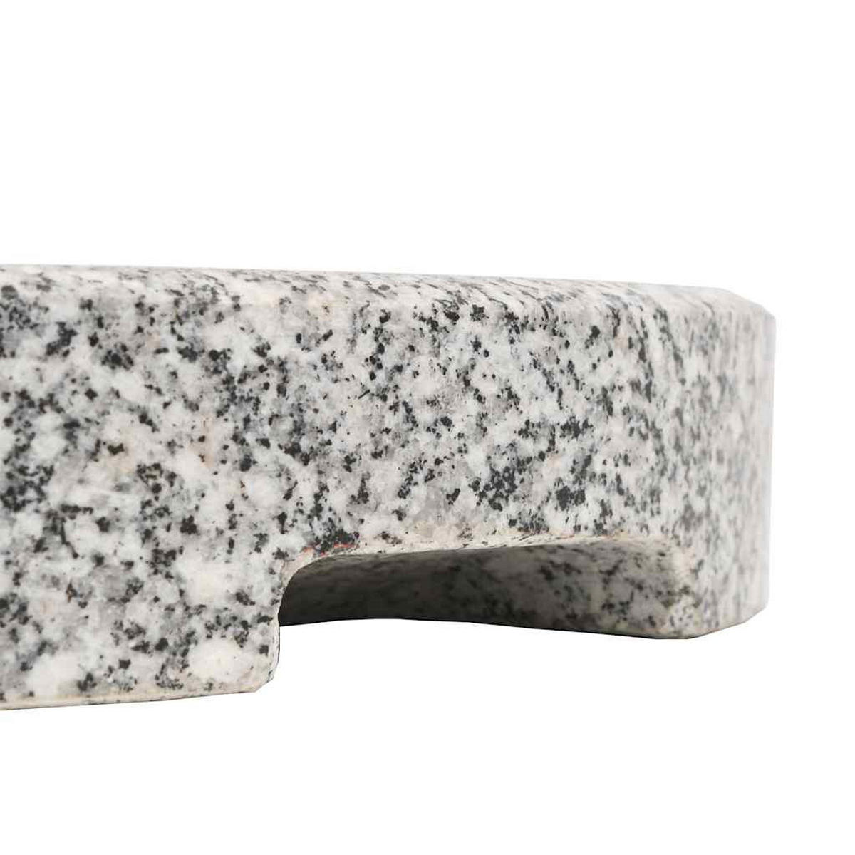 SONNENSCHIRMSTÄNDER Granit Rund 20 Kg - Grau, Stein (40/40cm) - vidaXL