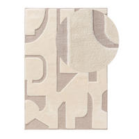 TEPPICH Elanie 250/350 cm - Beige/Creme, Kunststoff (250/350cm) - benuta Pop