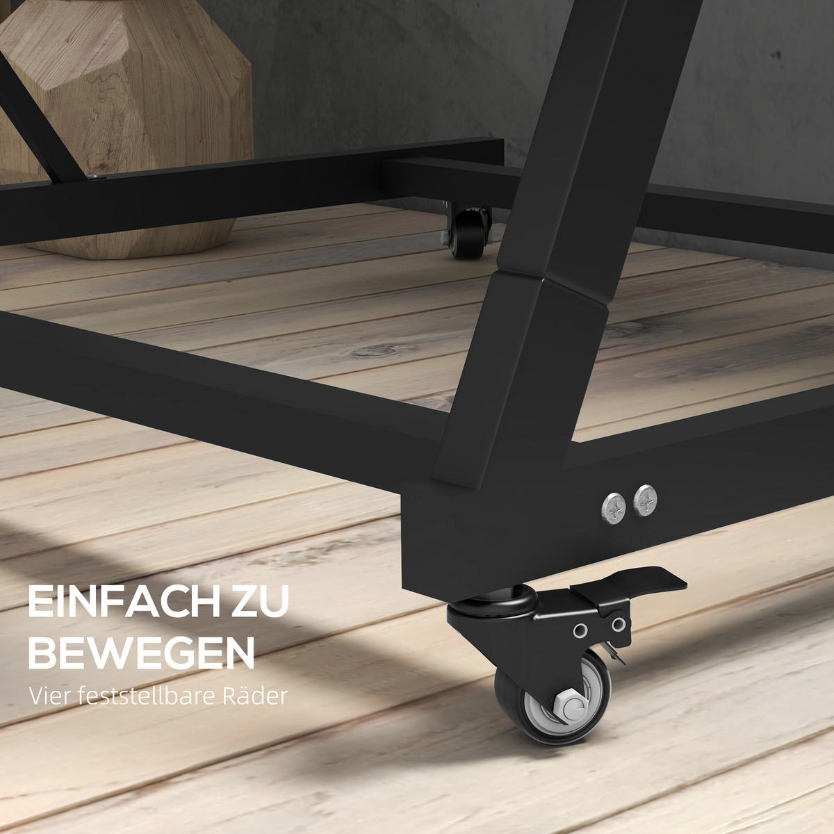 BLUMENTREPPE mit Rollen Braun 65/67/145 cm - Braun, Metall (67/145/65cm) - Outsunny