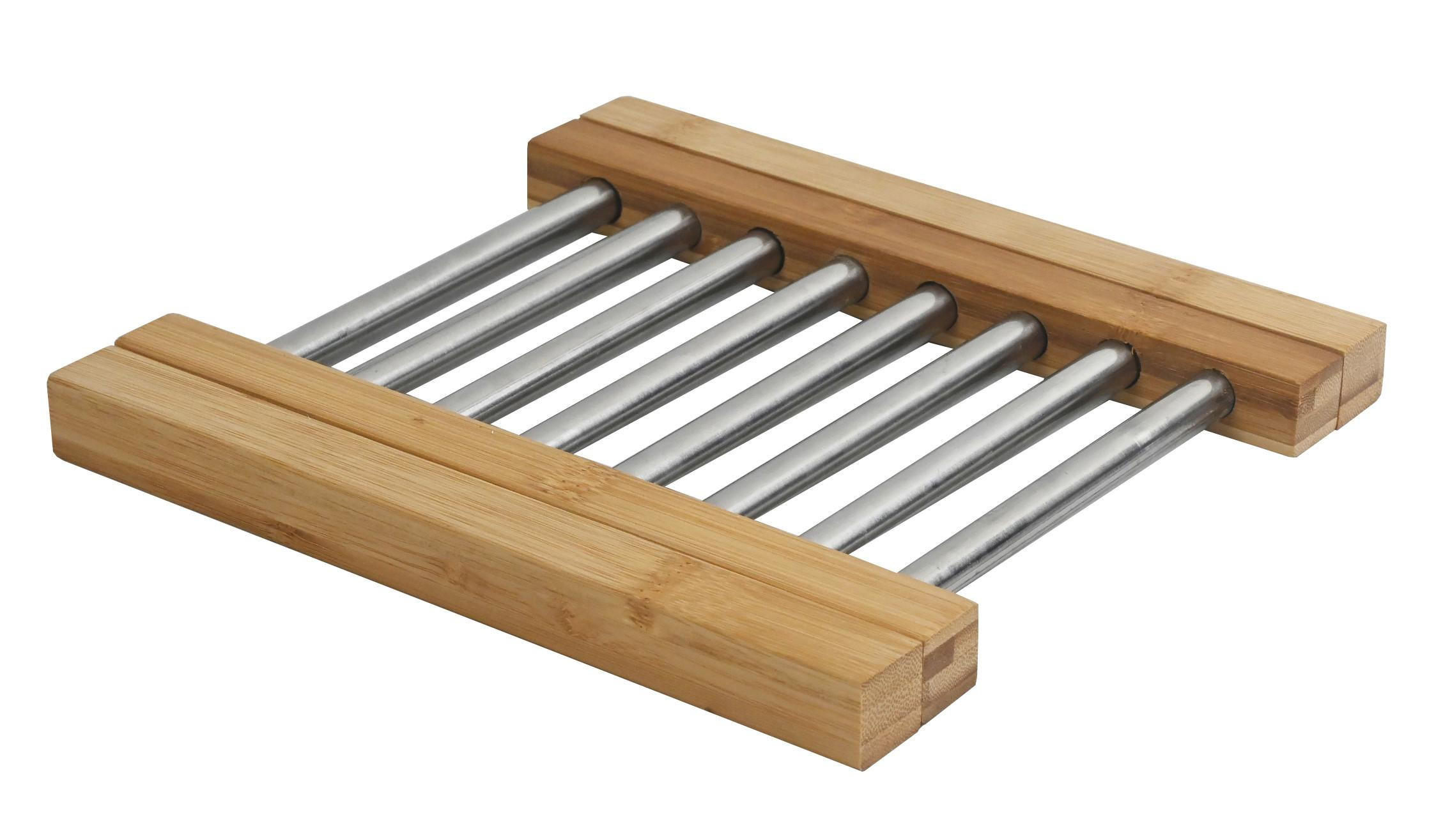 TOPFUNTERSETZER Babsi Naturfarben/Silberfarben - Naturfarben, Metall (21/22cm) - Mömax