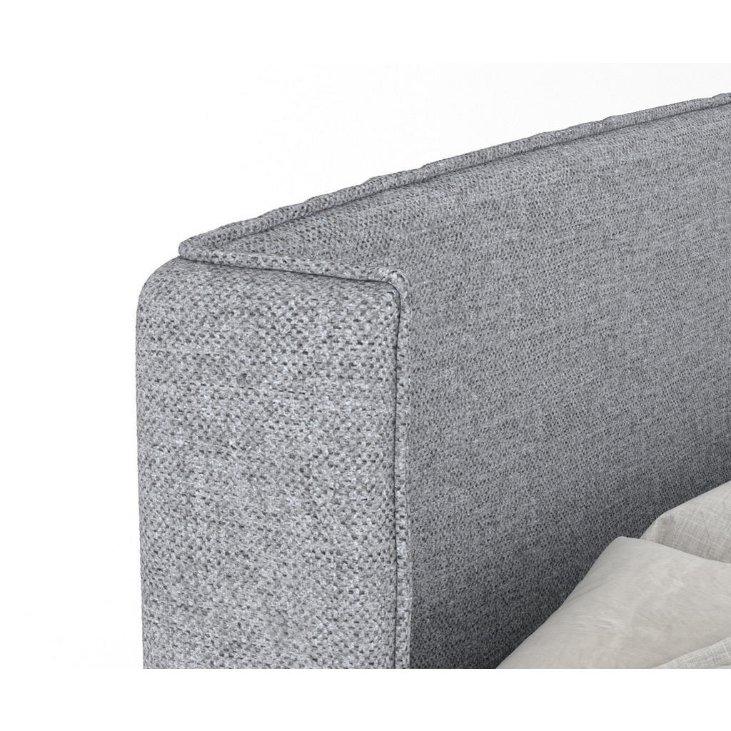 Thumbnail - Maison de Reve Kontinentalbett, Grau, Textil, Buche, Kiefer, H3, Höhe ca. 20 cm, 140x200 cm, Oeko-Tex® Standard 100, Rea...