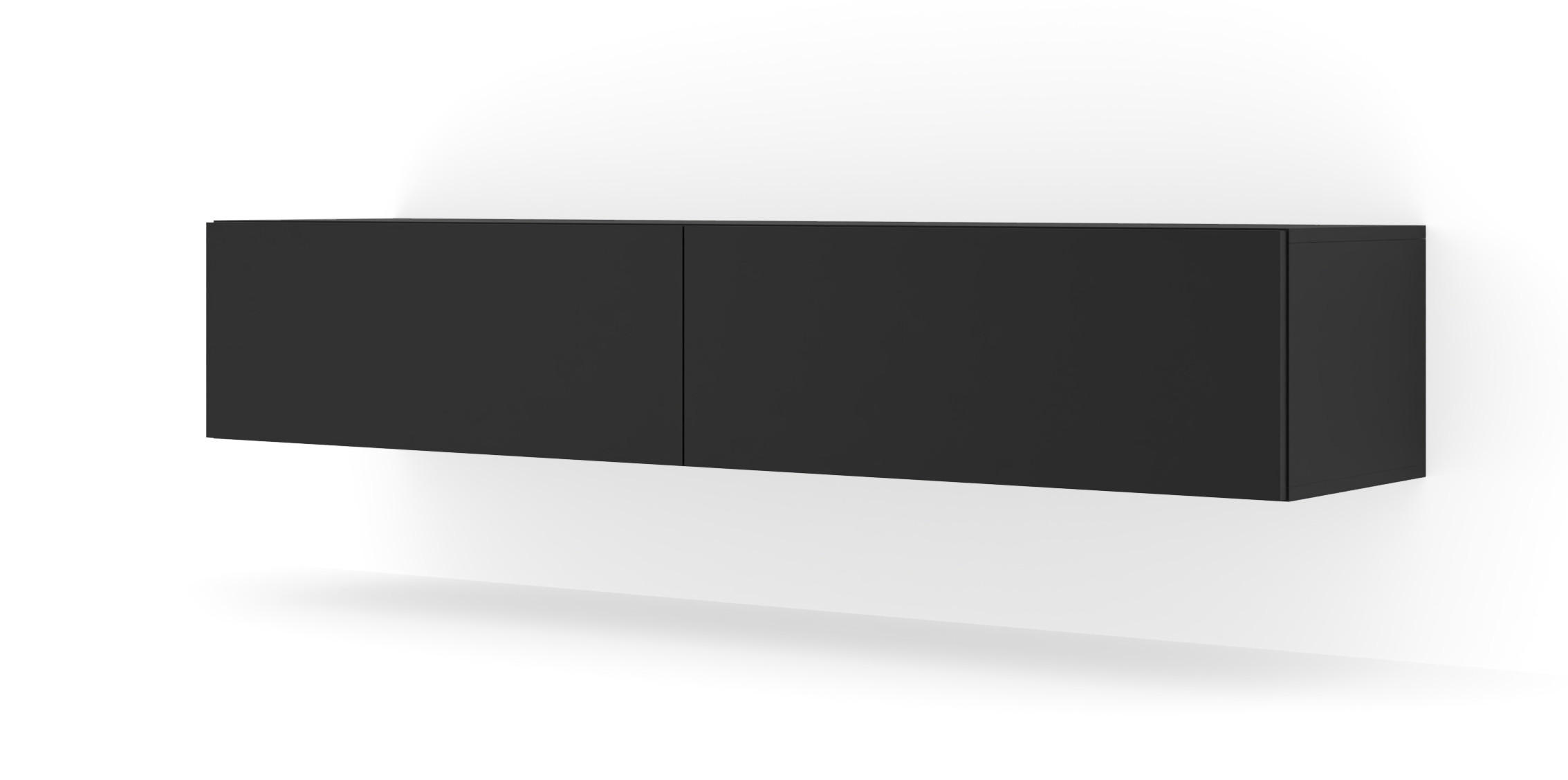TV LOWBOARD Schwarz 160/30/40 - Schwarz, Holzwerkstoff (160/30/40cm) - RAUMHIRSCH FURNITURE