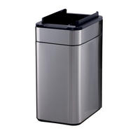 SENSORMÜLLEIMER SE50L Silber - Silberfarben, Metall (27/54.5/40cm) - SVITA