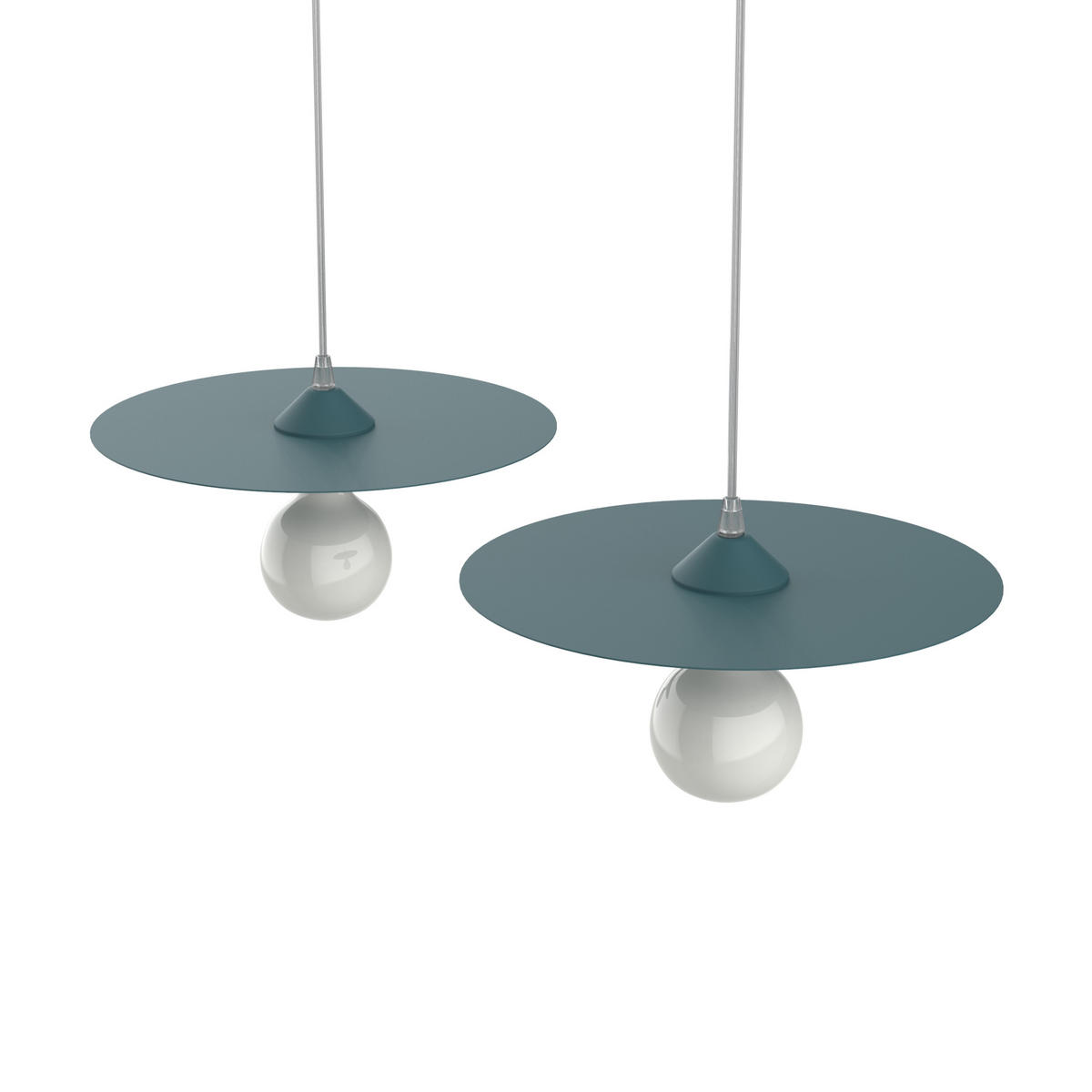 HÄNGELEUCHTE - Blau, Metall (30/30/7cm) - Lumicom