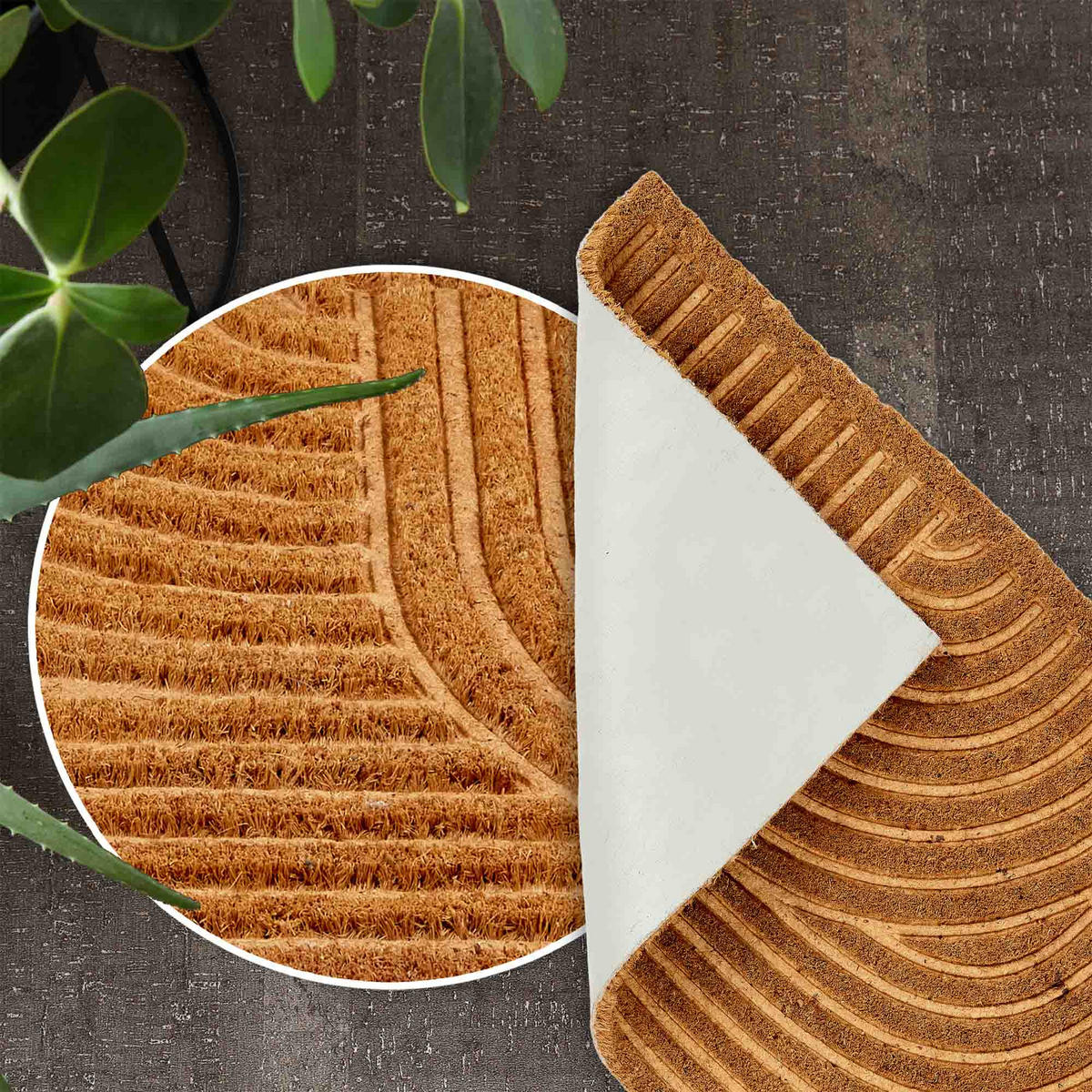 FUSSMATTE COCO SHAPE - Ecru, Textil (45/75cm) - Astra