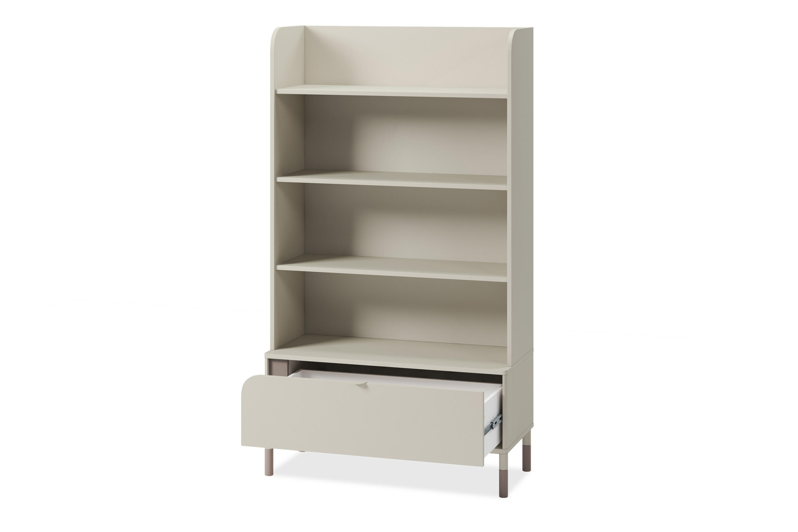 BÜCHERREGAL CATTA Jugend. cremefarben - Creme, Holz (89/159/40cm) - KONSIMO®