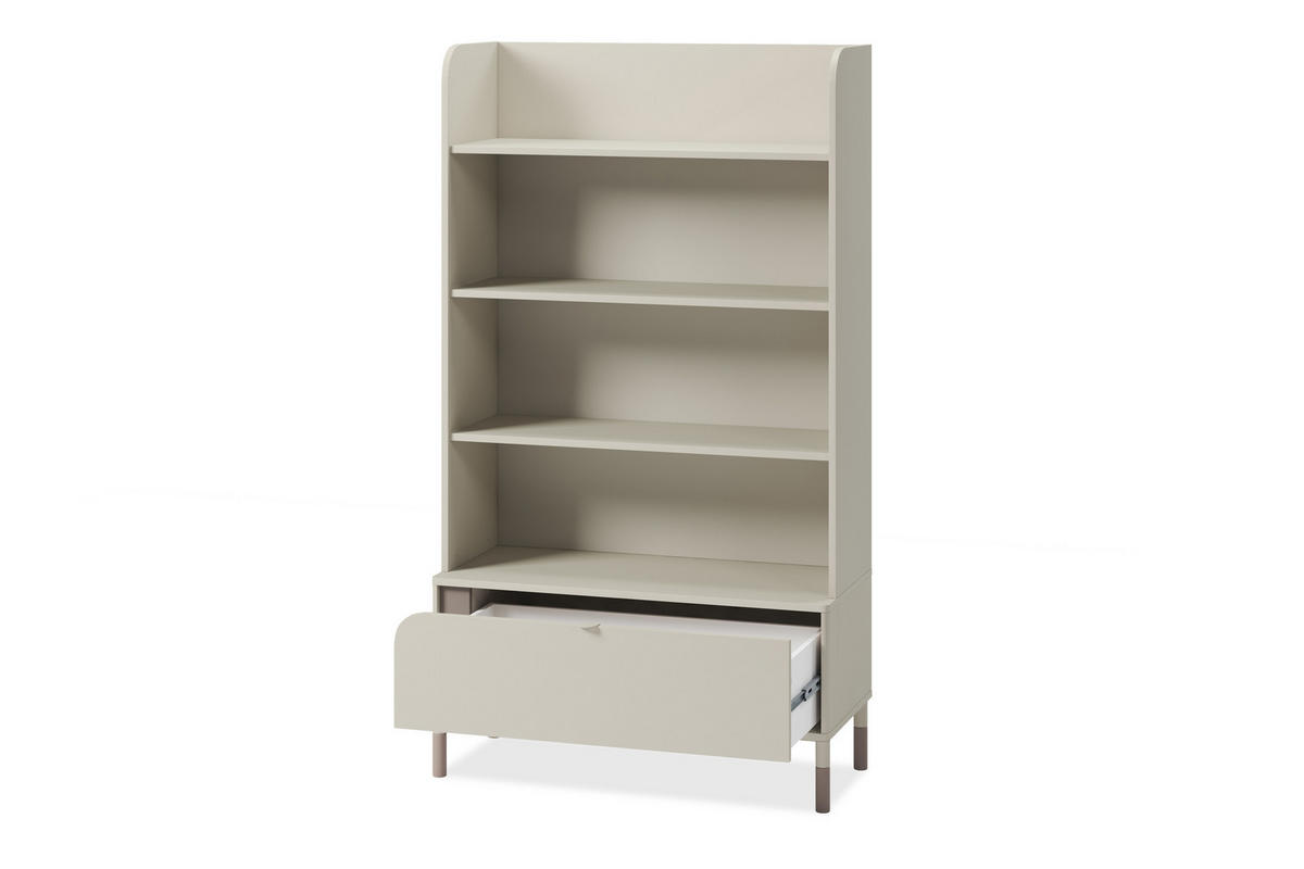 BÜCHERREGAL CATTA Jugend. cremefarben - Creme, Holz (89/159/40cm) - KONSIMO®