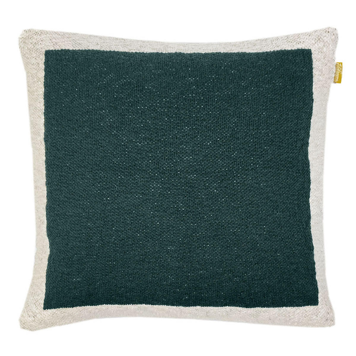 DEKOKISSEN Poster gestrickt Grün 50X50 - Dunkelgrün, Textil (50/50/12cm) - Malagoon